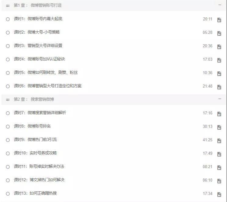 課程目錄